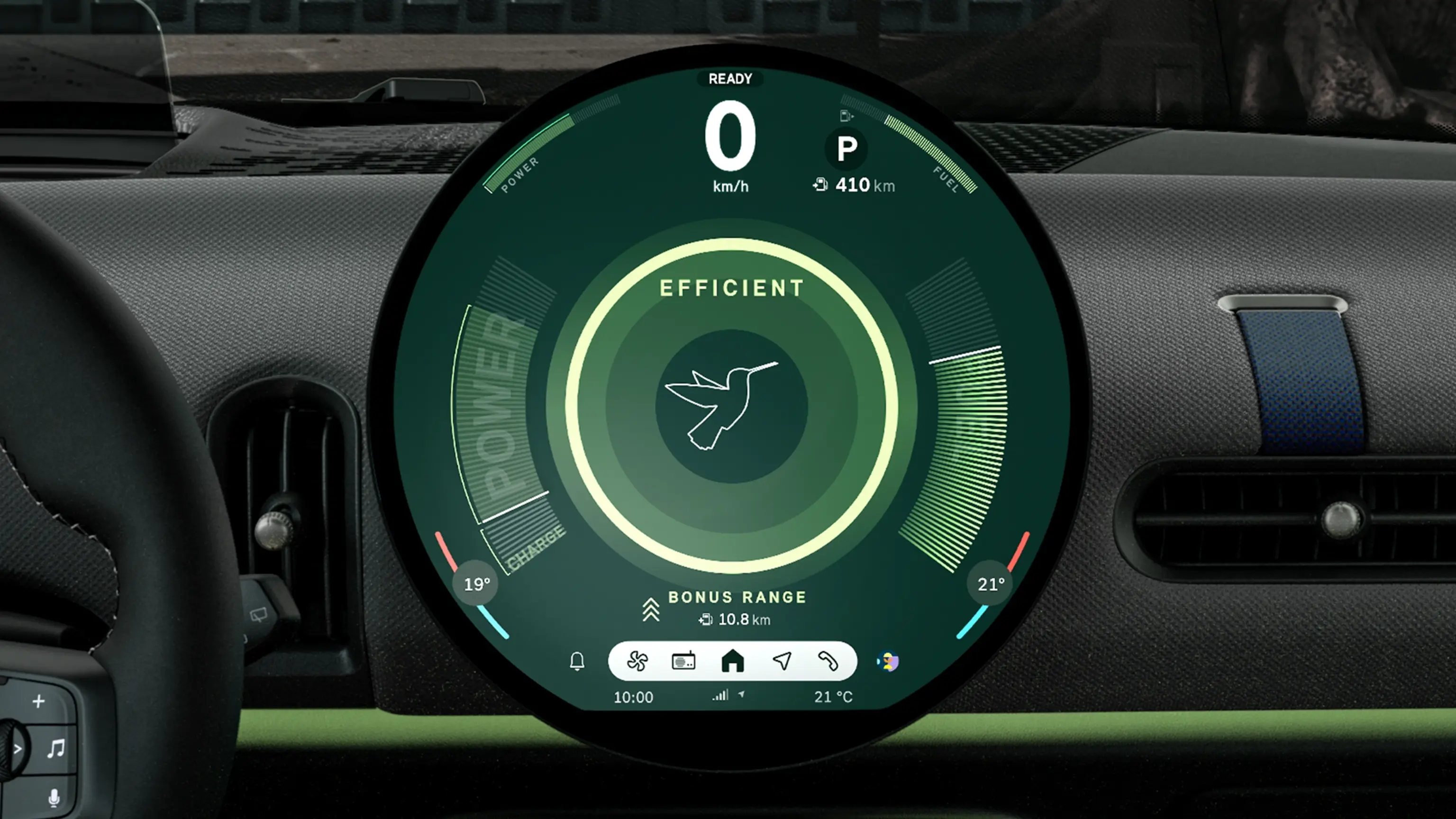 MINI Cooper Cabrio - experiencia de conducción - galería de modos - modo green